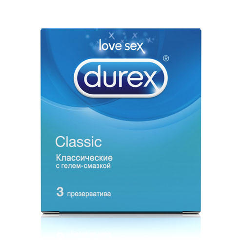 Durex Презервативы Classic, 3 шт (Durex, Презервативы)