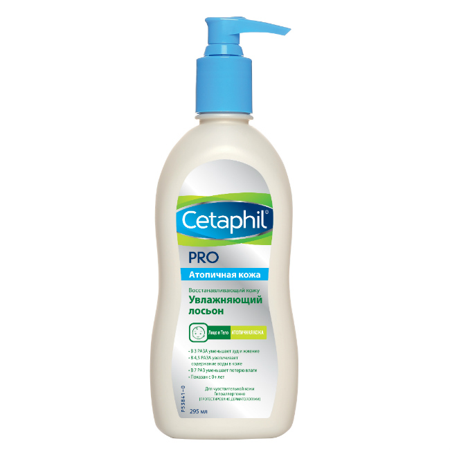 Сетафил Восстанавливающий кожу увлажняющий лосьон PRO 295 мл (Cetaphil, Restoraderm) фото 0