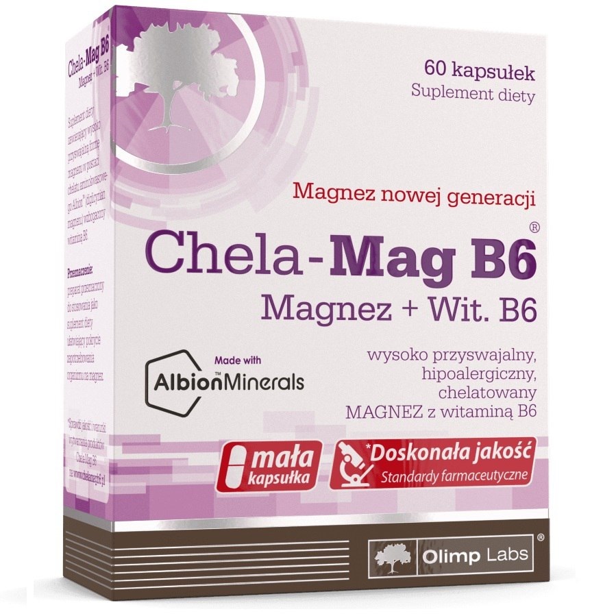 Купить Биологически активная добавка к пище Chela-Mag B6, 690 мг, №60 Olimp  Labs Витамины и Минералы: цена и отзывы - Витамины и БАДы - Центр Здоровья  Кожи