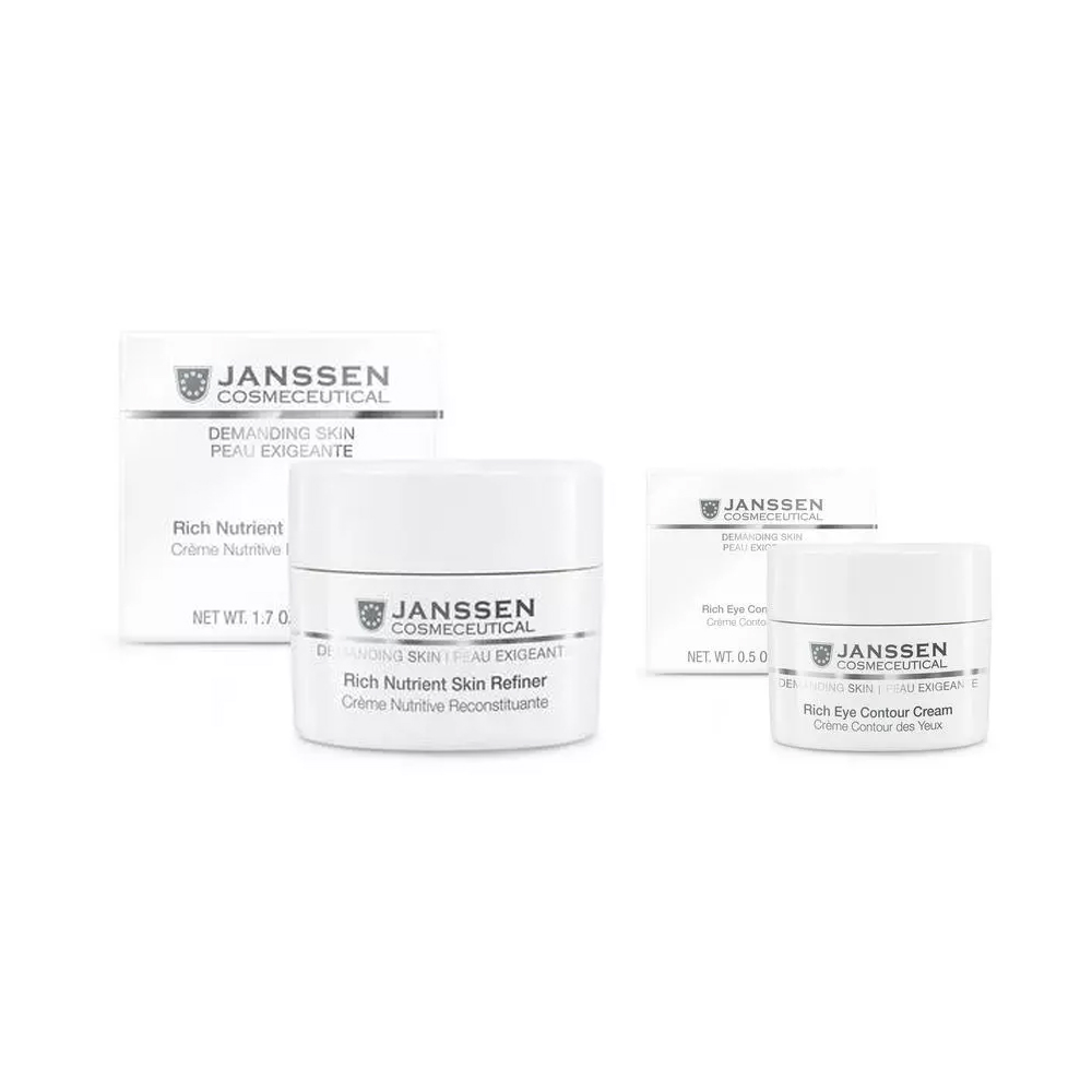 Janssen Cosmetics Набор Питание и увлажнение: крем 50 мл + крем для кожи вокруг глаз 15 мл (Janssen Cosmetics, Demanding skin)