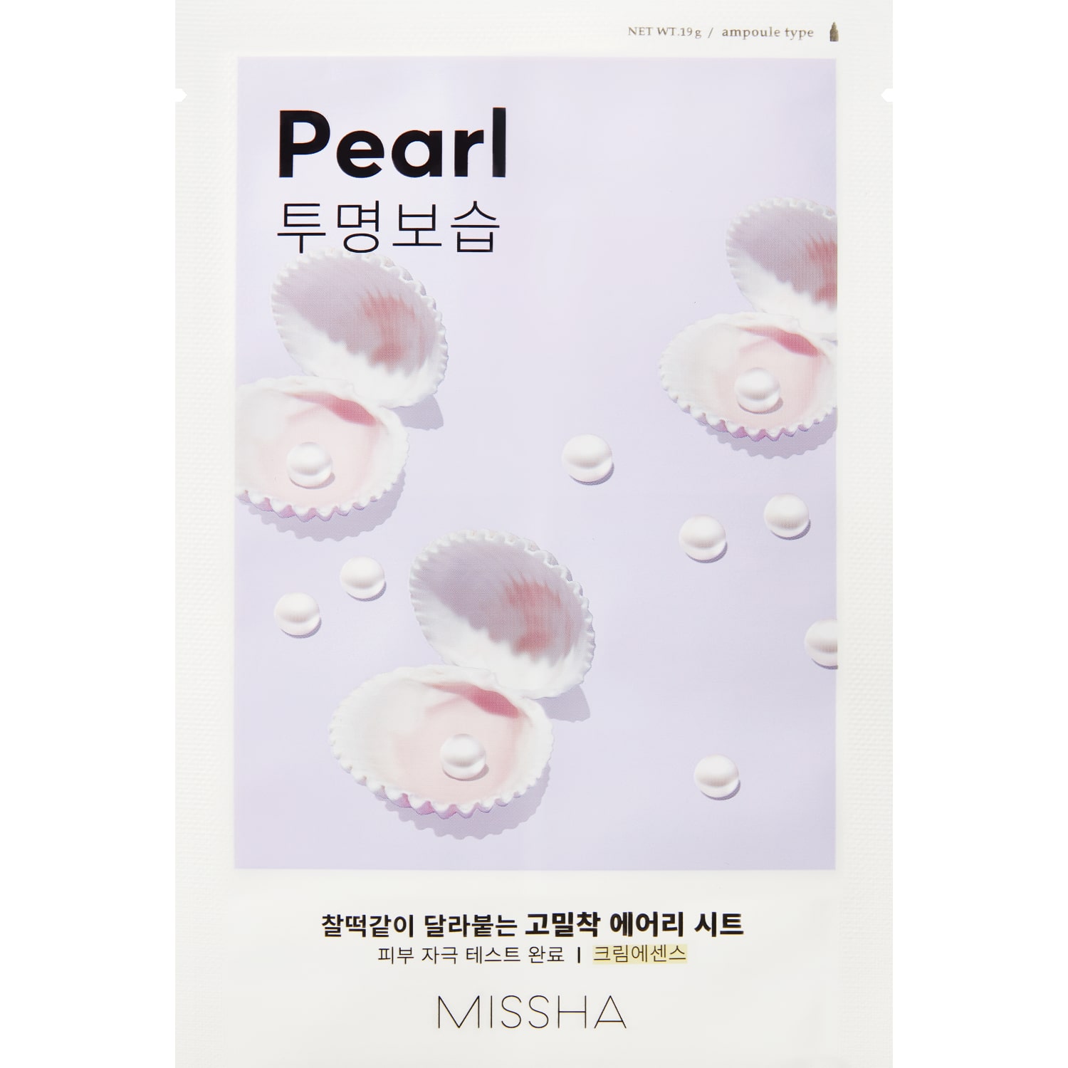 Миша Тканевая маска для лица Airy Fit Sheet Mask Pearl (Missha, Маски) фото 0