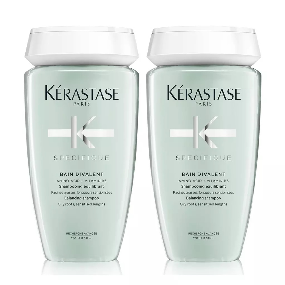 

Kerastase Балансирующий шампунь-ванна Divalent для волос, жирных у корней, 250 мл х 2 шт (Kerastase, Specifique), Specifique