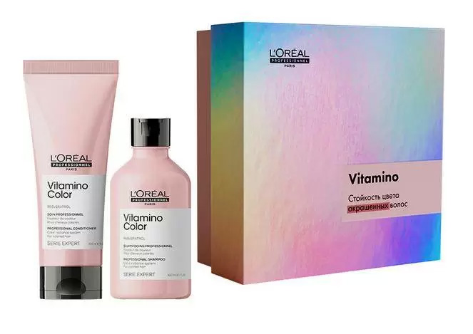 

Loreal Professionnel Набор Vitamino Color для окрашенных волос: Шампунь, 300 мл + Кондиционер, 200 мл (Loreal Professionnel, Serie Expert), Serie Expert