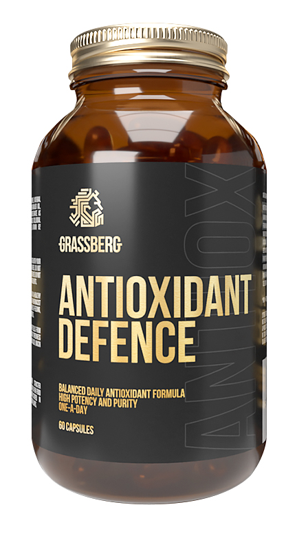 цена Grassberg Биологически активная добавка к пище Antioxidant Defence, 60 капсул (Grassberg, )