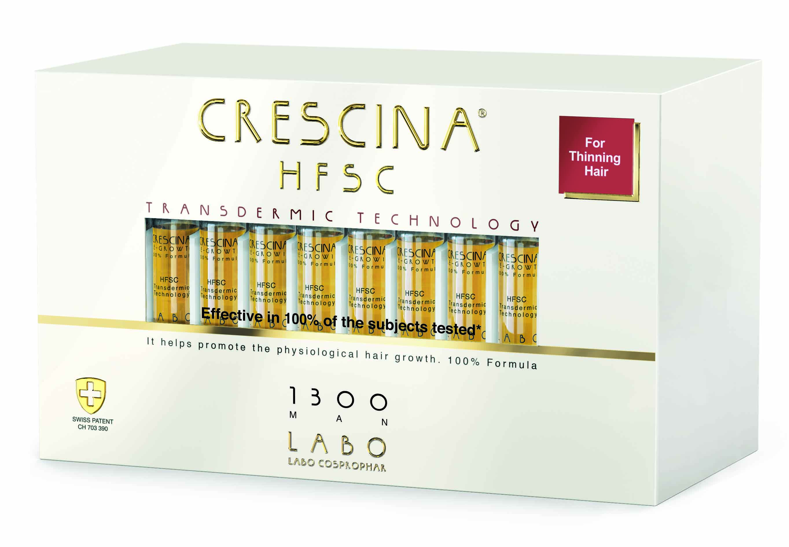 Crescina 1300 Лосьон для возобновления роста волос у мужчин Transdermic Re-Growth HFSC, №40 (Crescina, Transdermic)