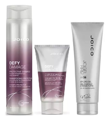 цена Joico Набор средств для защиты волос: шампунь 300 мл + гель для укладки 250 мл + маска 150 мл (Joico, Защита от повреждений волос)