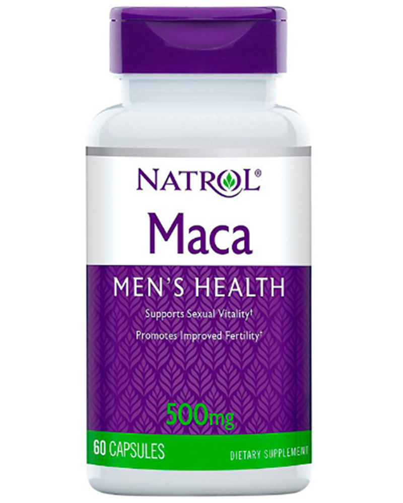 Natrol Экстракт маки 500 мг, 60 капсул (Natrol, Растительные продукты)
