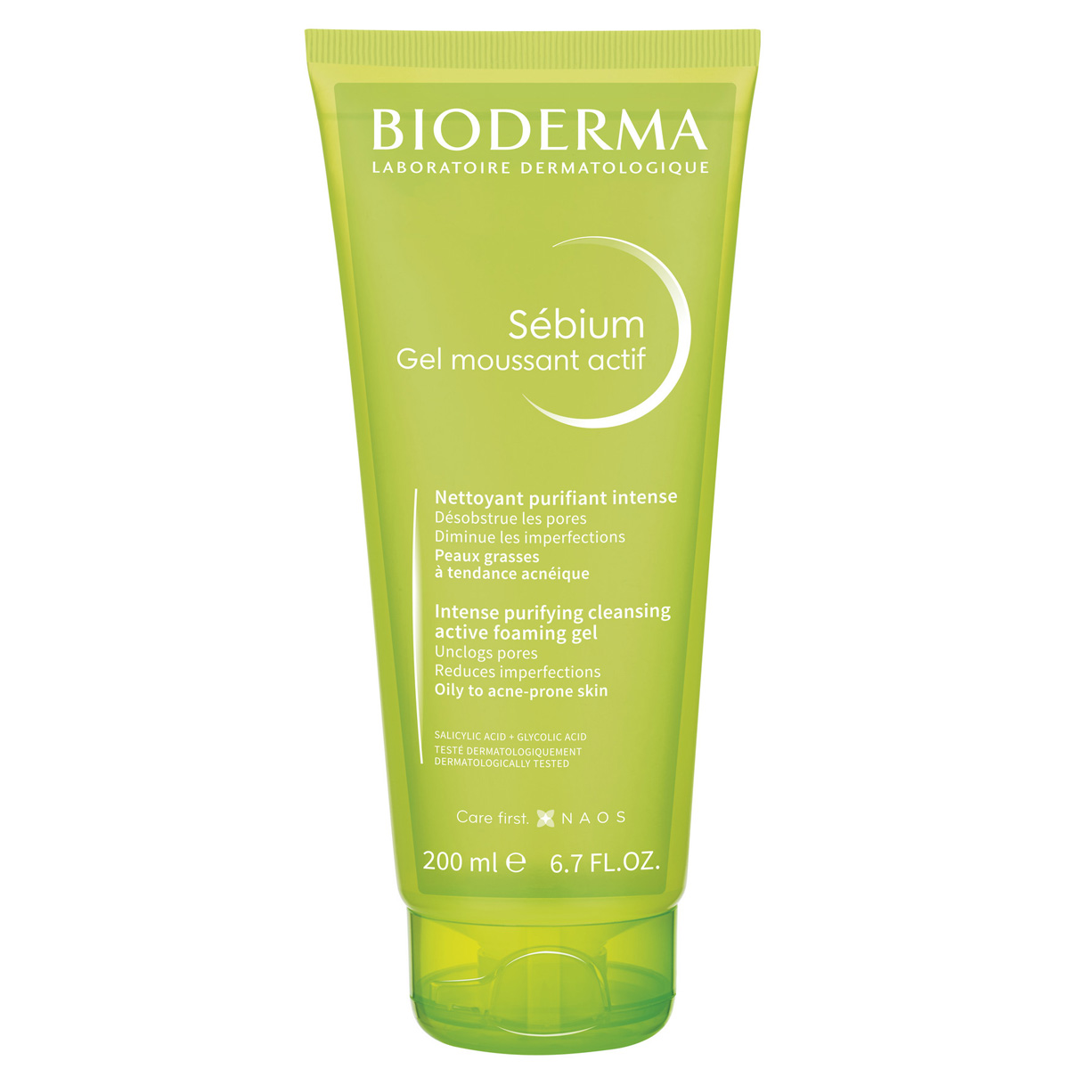 Bioderma Очищающий гель интенсивного действия Gel Actif, 200 мл (Bioderma, Sebium) bioderma очищающий гель интенсивного действия gel actif 200 мл bioderma sebium