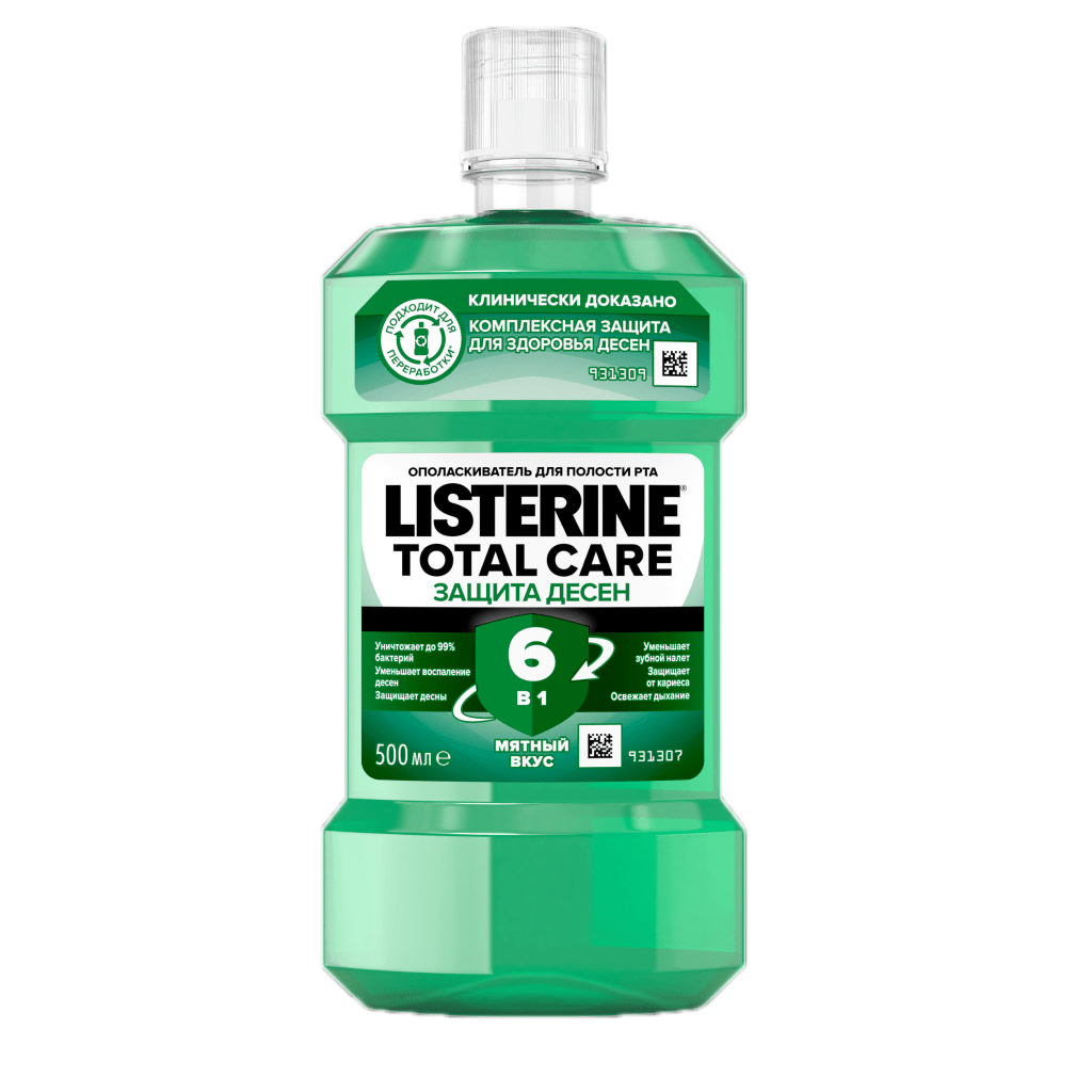 LISTERINE Ополаскиватель для полости рта Total Care «Защита десен», 500 мл (LISTERINE, ) от Pharmacosmetica.ru