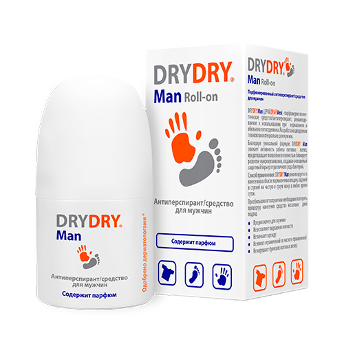 Dry Dry Средство от потоотделения для мужчин, 50 мл (Dry Dry, Man)