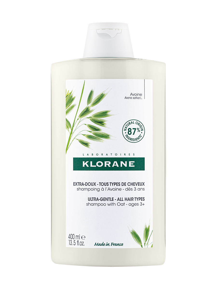 Klorane Сверхмягкий шампунь для всех типов волос с молочком овса, 400 мл (Klorane, Овес)