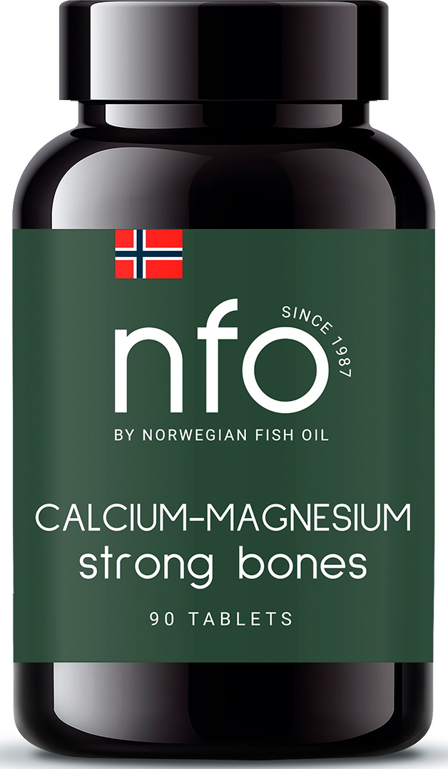 Norwegian Fish Oil Биоактивный комплекс Кальций-магний, 90 таблеток (Norwegian Fish Oil, Витамины)