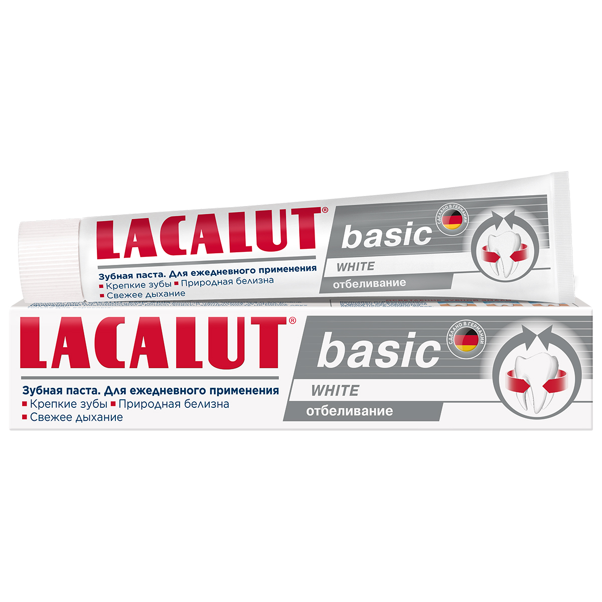 цена Lacalut Отбеливающая зубная паста Basic White, 75 мл (Lacalut, Зубные пасты)