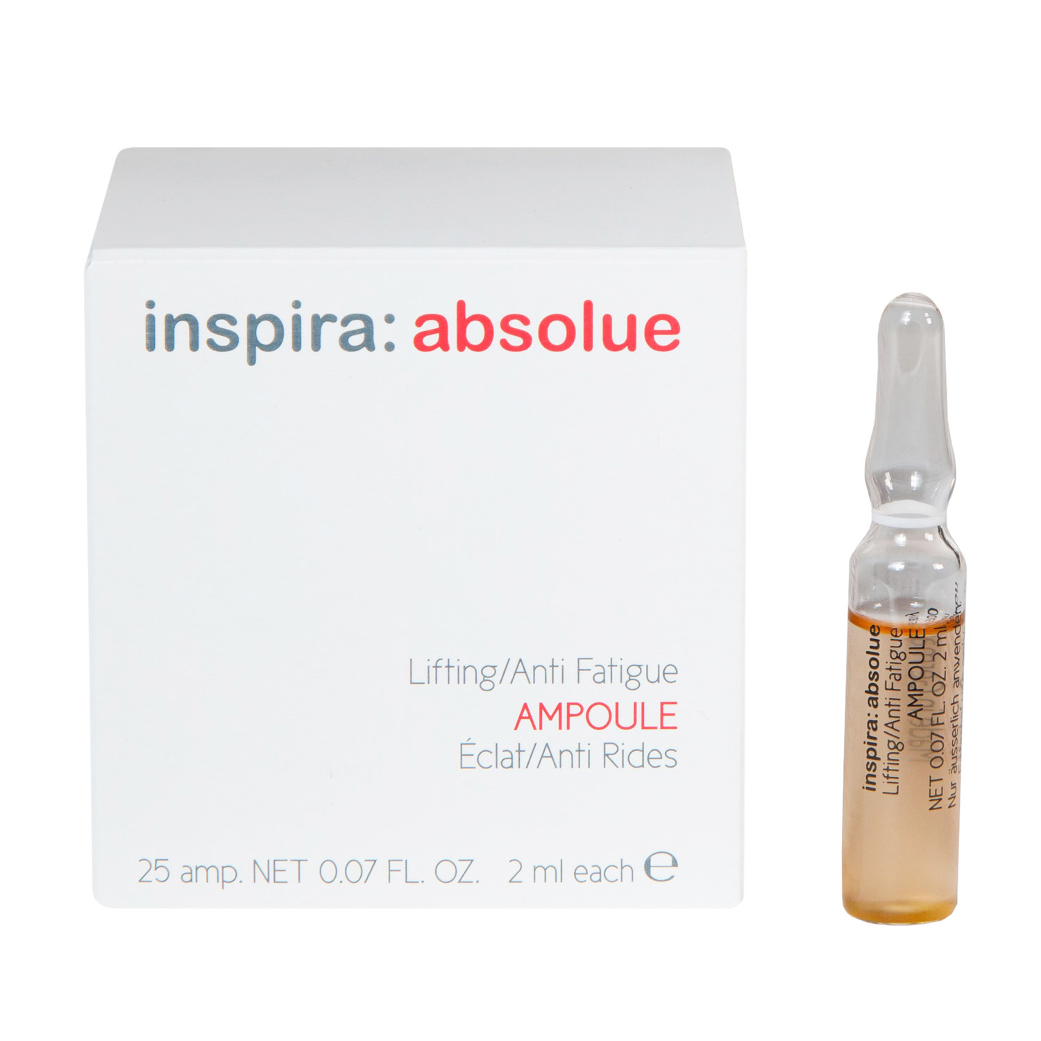 Купить Ампулы для мгновенного лифтинга и сияния кожи, 25 х 2 мл Inspira  Cosmetics Inspira Absolue: цена и отзывы - Увлажнение и восстановление кожи  - Центр Здоровья Кожи