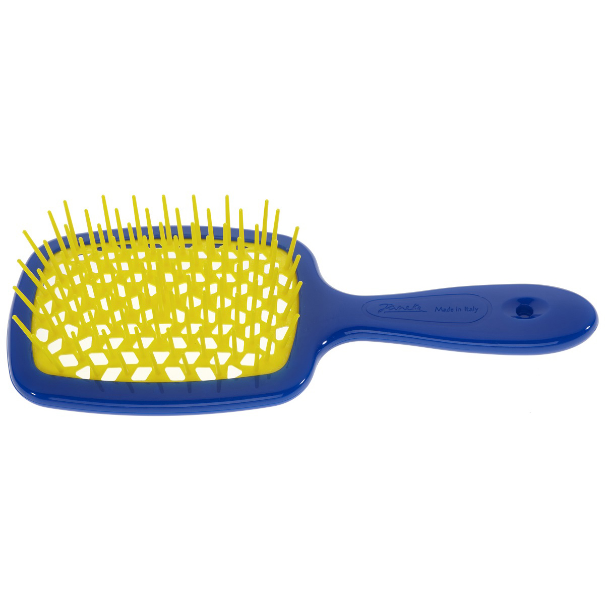 Джанеке Щетка Superbrush The Original для волос, синяя с желтым, 20,3 x 8,5 x 3,1 см (Janeke, Щетки) фото 0