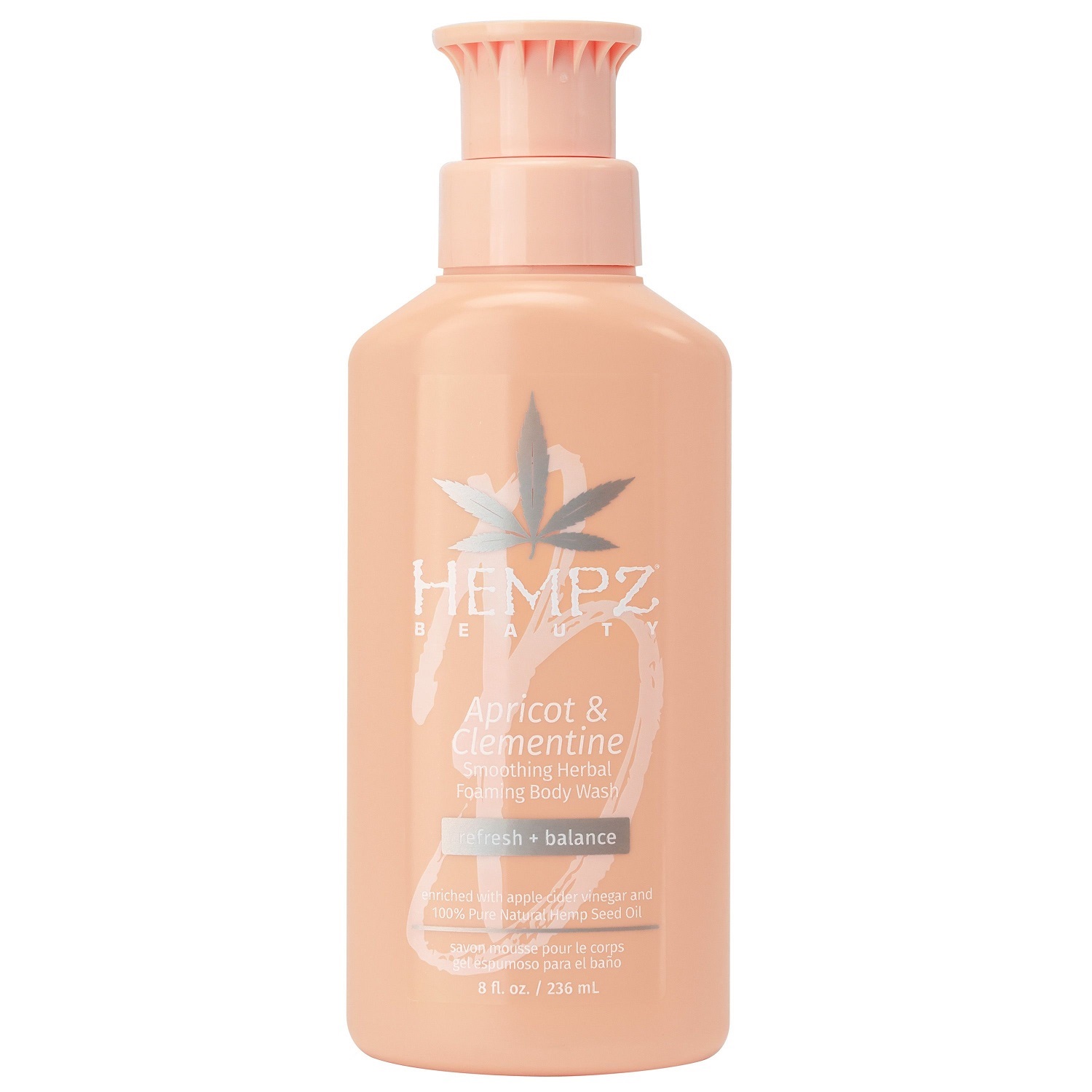 Хемпз Гель для душа разглаживающий Apricot & Clementine Smoothing Body Wash, 236 мл (Hempz, Абрикос и клементин) фото 0