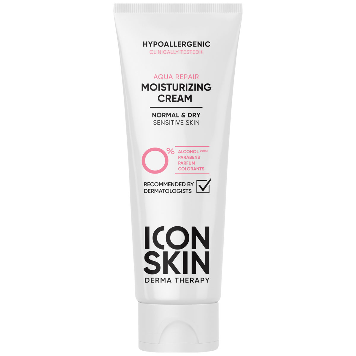 Icon Skin Увлажняющий гипоаллергенный крем для нормальной и сухой кожи Aqua Repair, 75 мл (Icon Skin, Derma Therapy)