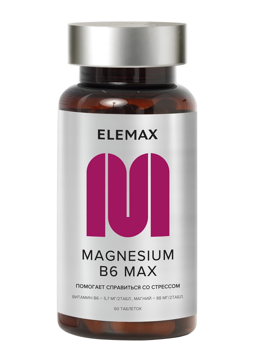 Elemax Комплекс Magnesium B6 Max, 60 таблеток (Elemax, )