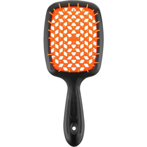 

Janeke Щетка Superbrush с закругленными зубчиками черно-оранжевая, 20,3 х 8,5 х 3,1 см (Janeke, Щетки), Щетки