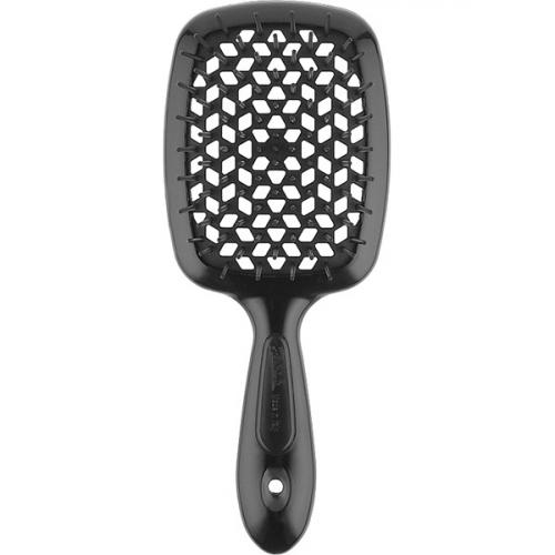 Джанеке Щетка Superbrush с закругленными зубчиками черная, 17,5 х 7 х 3 см (Janeke, Щетки) фото 0