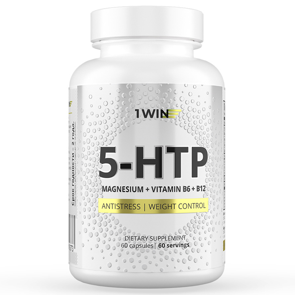 комплекс 5 гидрокситриптофана и витаминов группы b витатека 20 капсул по 500 мг 1Win Комплекс 5-HTP c магнием и витаминами группы В, 60 капсул (1Win, Aminoacid)
