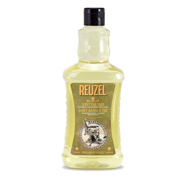 Reuzel Мужской шампунь 3 в 1 Tea Tree Shampoo для тела и волос, 1000 мл (Reuzel, Пеномойка)