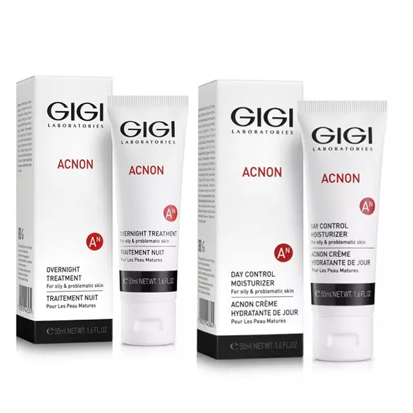 GiGi Набор для проблемной кожи: крем дневной 50 мл + крем ночной 50 мл (GiGi, Acnon)