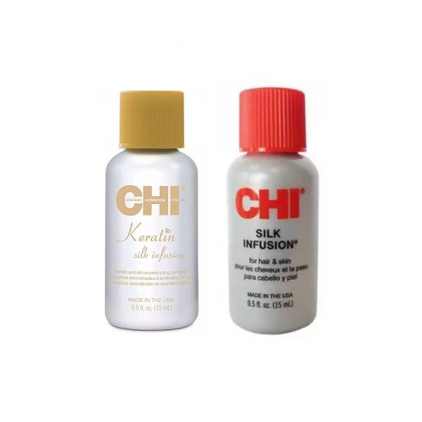 Chi Набор для восстановления волос: шелк 15 мл + гель 15 мл (Chi, Наборы)