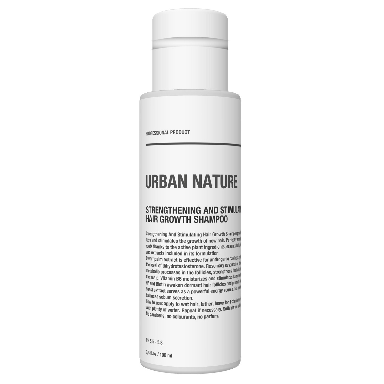 Urban Nature Шампунь укрепляющий и стимулирующий рост волос, 100 мл (Urban Nature, Против выпадения и для роста) цена и фото