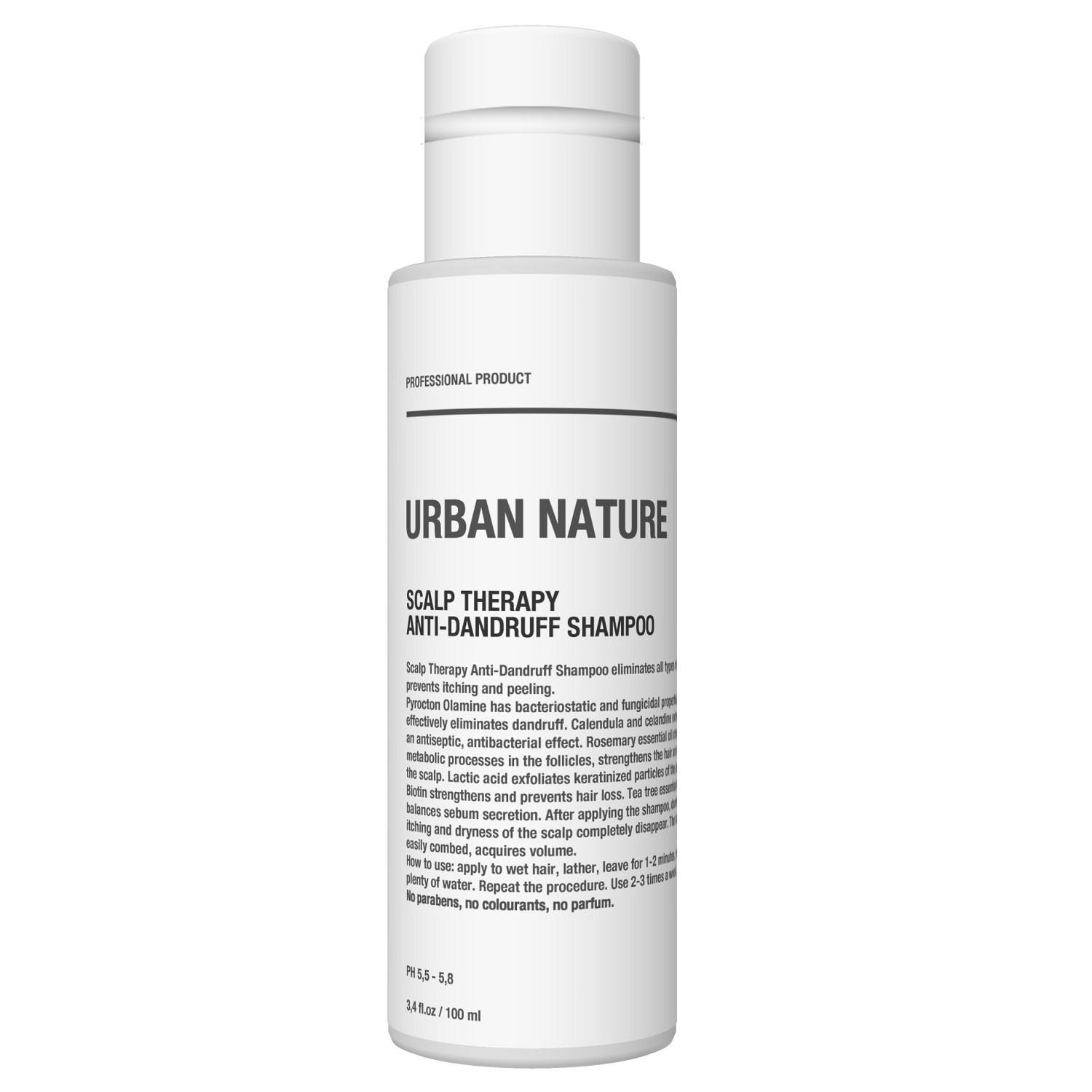 Urban Nature Шампунь против перхоти с терапевтическим эффектом, 100 мл (Urban Nature, Scalp Therapy)