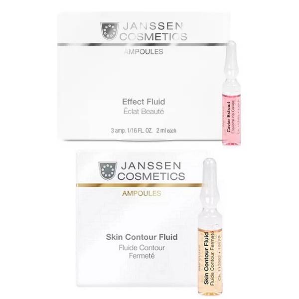 Janssen Cosmetics Набор средств с лифтинг эффектом: сыворотка 3х2 мл + экстракт икры 3x2 мл (Janssen Cosmetics, Ampoules) концентрат ампульный 3 x 2 мл