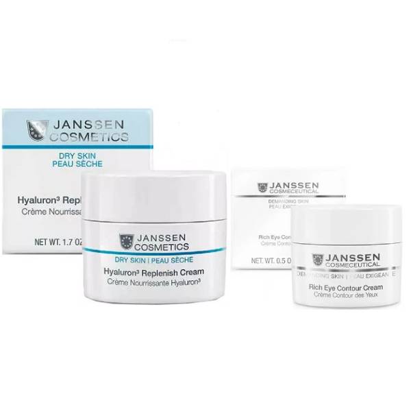 Janssen Cosmetics Набор Восстановление: крем 50 мл + крем для век 15 мл (Janssen Cosmetics, Dry Skin)
