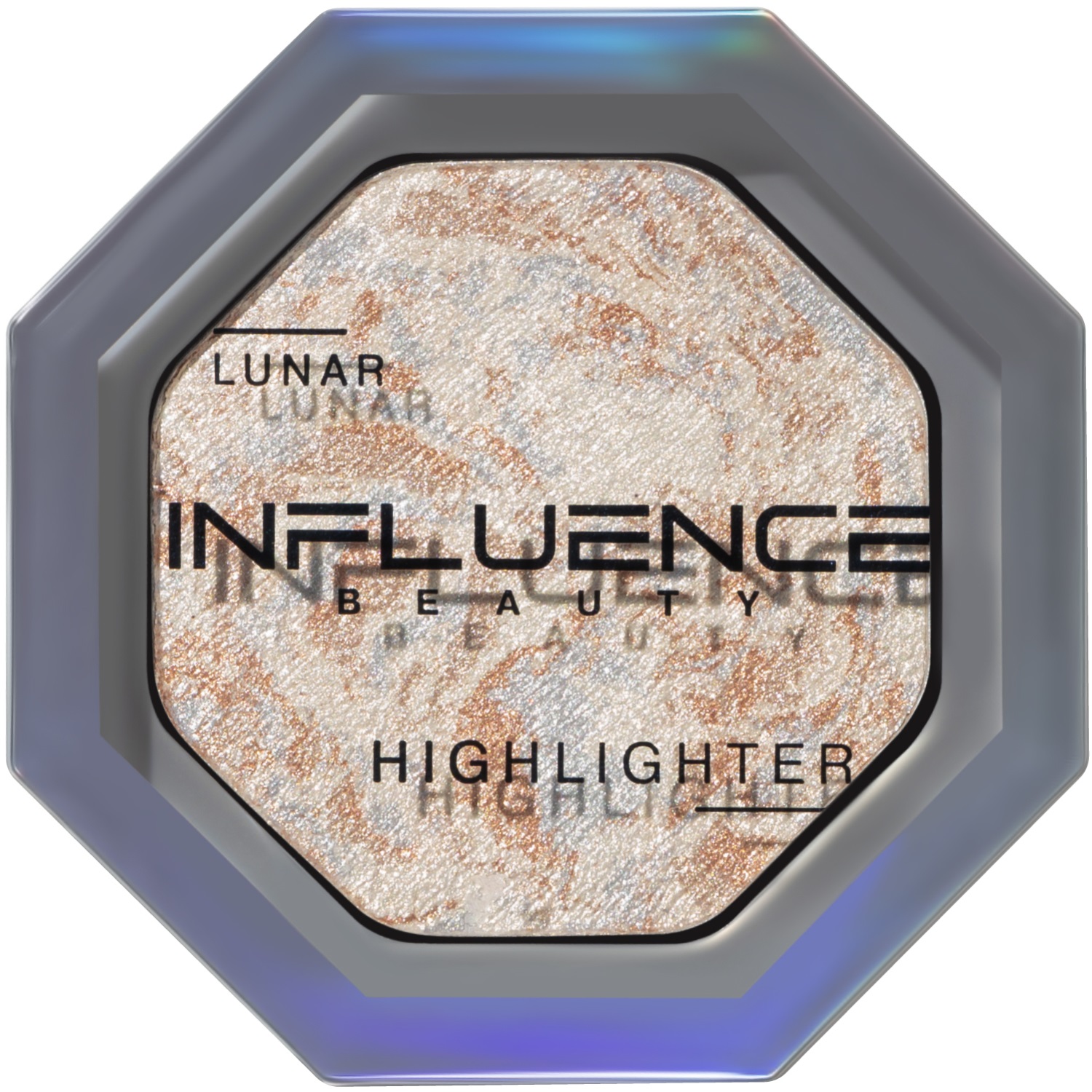 INFLUENCE beauty Хайлайтер Lunar с сияющими частицами, серебряный, 4,8 г (INFLUENCE beauty, Лицо)