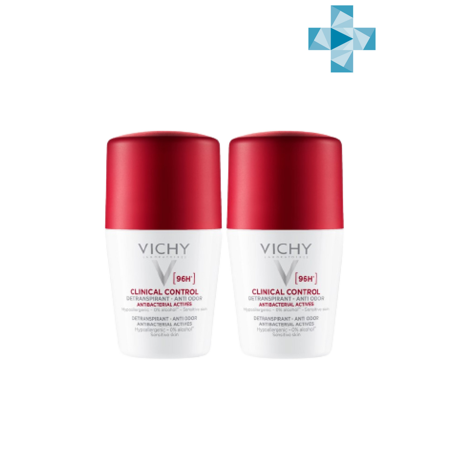 цена Vichy Набор шариковый дезодорант Clinical Control 96 часов, 2 шт х 50 мл (Vichy, Deodorant)