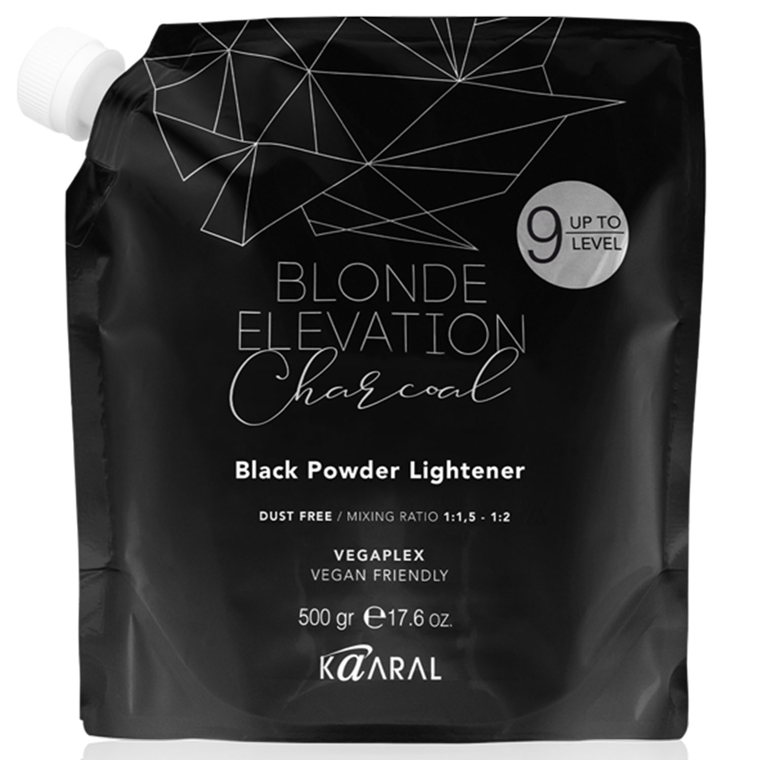 Kaaral Черная обесцвечивающая пудра Black Powder Lightener, 500 г (Kaaral, Blonde Elevation)