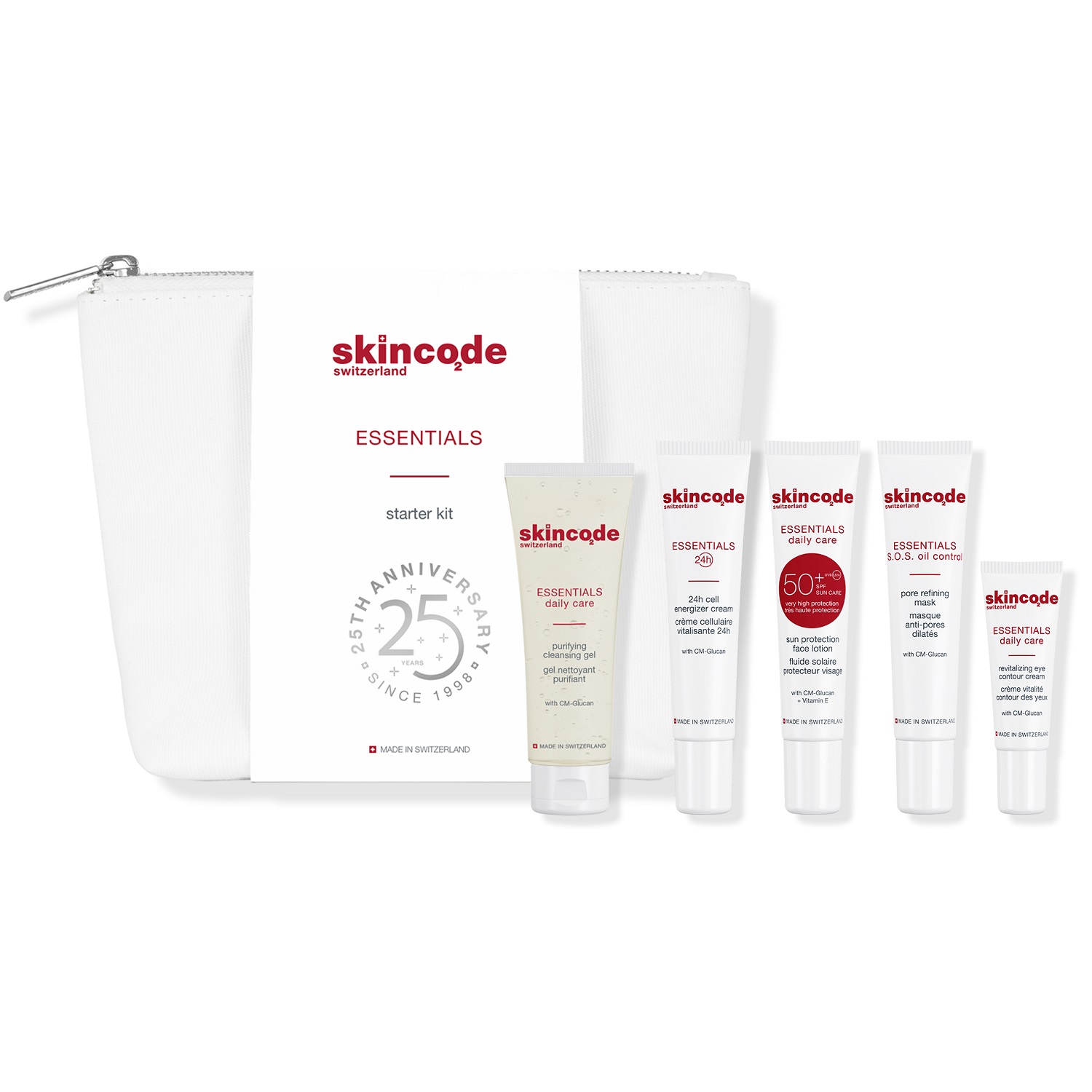 Skincode Стартовый набор Essentials, 5 средств (Skincode, Essentials Daily Care) skincode очищающая маска с эффектом сужения пор 75 мл