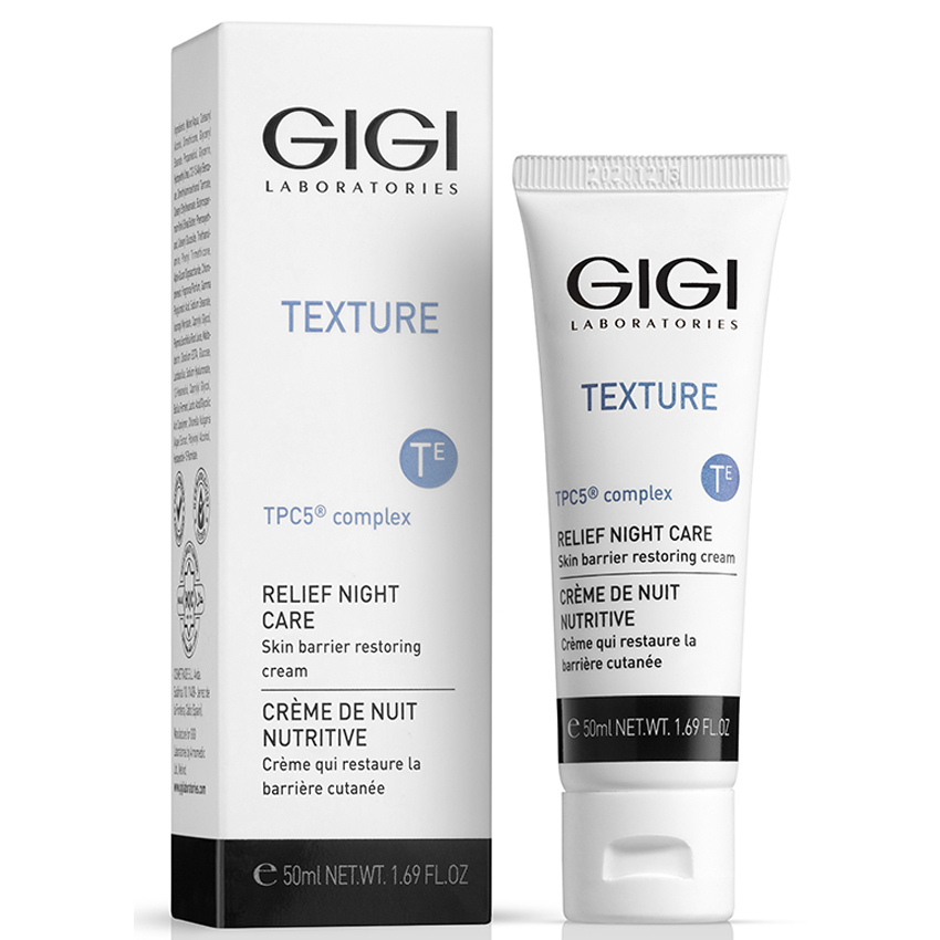 GiGi Ночной восстанавливающий крем Relief Night Cream, 50 мл (GiGi, Texture)