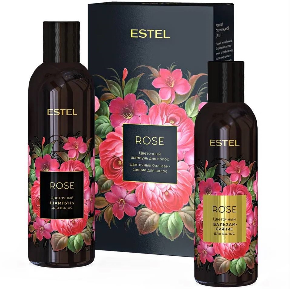 Estel Подарочный набор Rose: шампунь 250 мл + бальзам 200 мл (Estel, Аромат цвета)