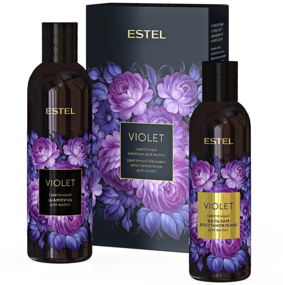 Estel Подарочный набор Violet: шампунь 250 мл + бальзам 200 мл (Estel, Аромат цвета)