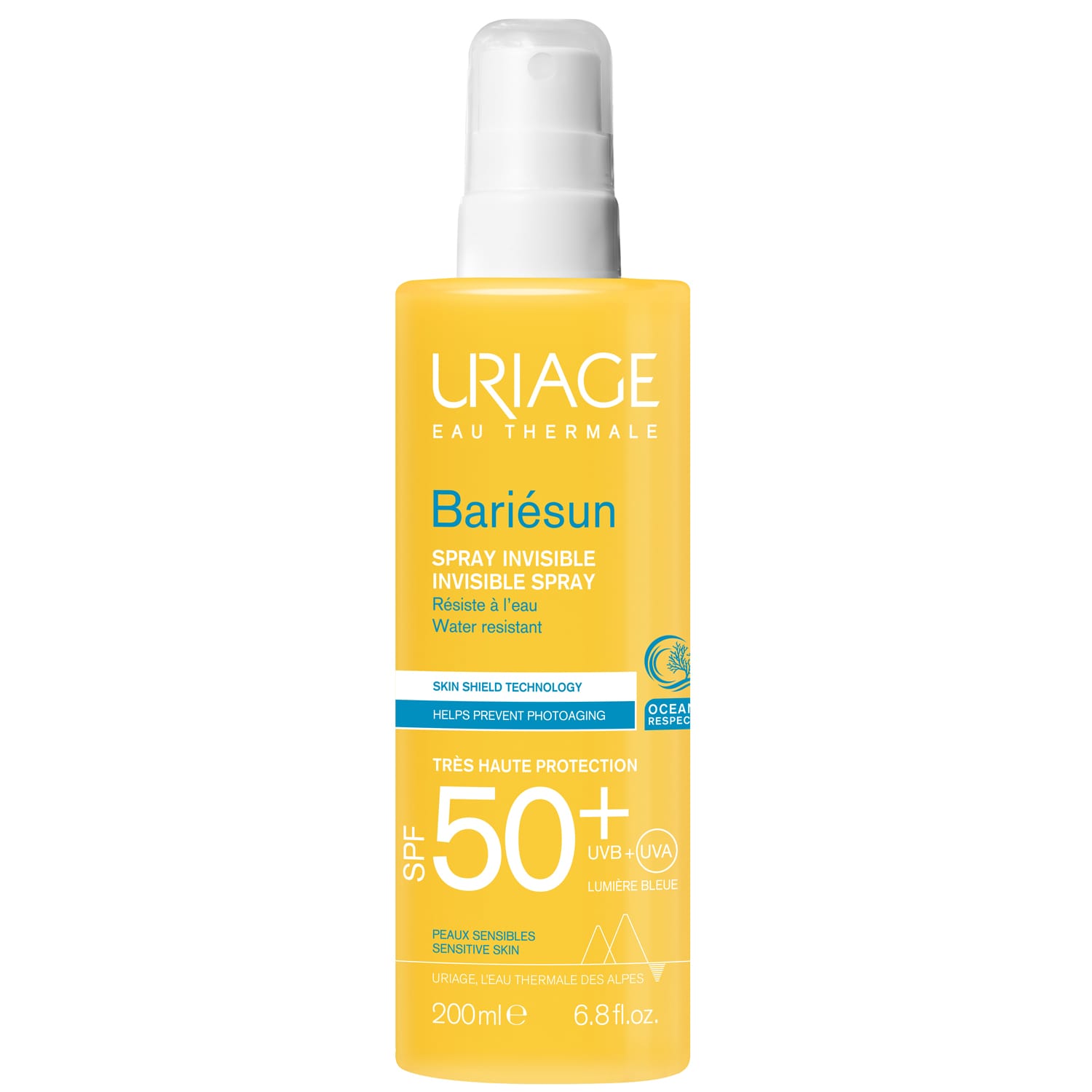 Урьяж Невидимый спрей Invisible Spray SPF 50+, 200 мл (Uriage, Bariesun) фото 0