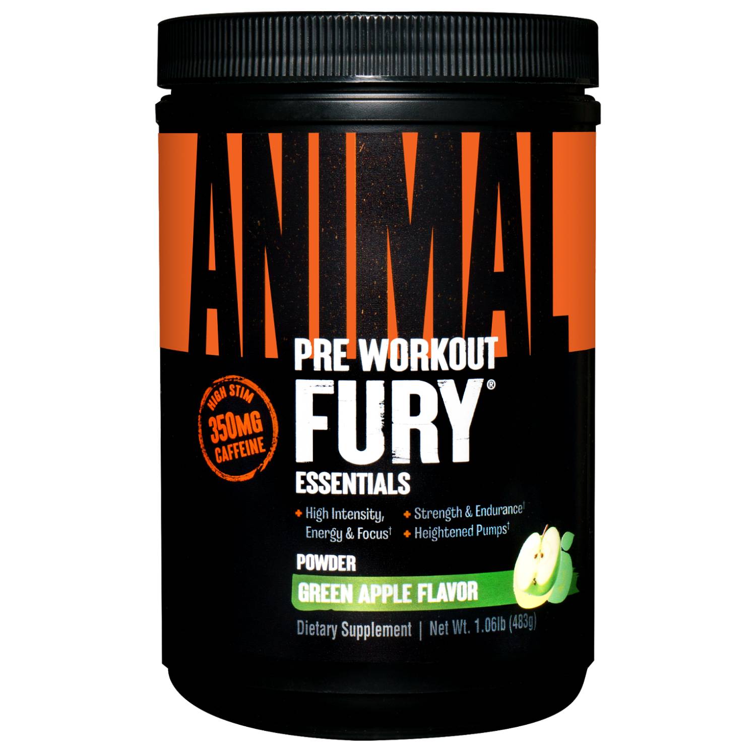 Купить Предтренировочный комплекс со вкусом зеленого яблока Universal  Nutrition Pre Workout Fury Powder, 483 г Animal Предтренировочный комплекс:  цена и отзывы - Витамины и БАДы - Центр Здоровья Кожи