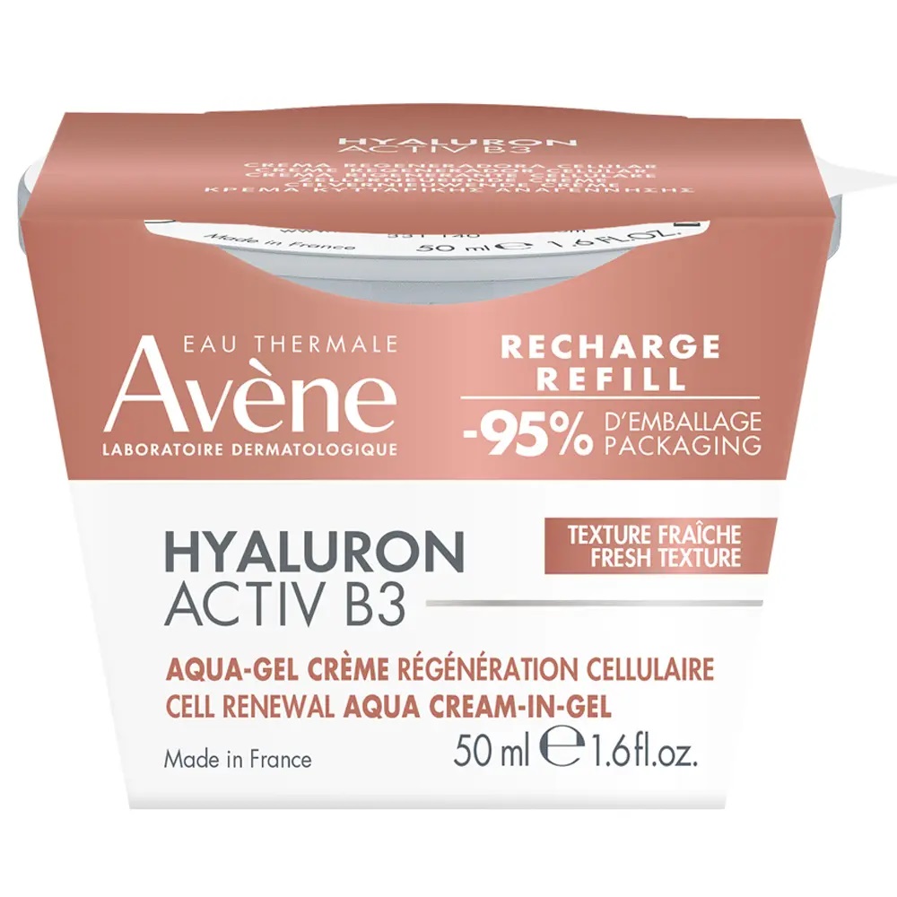 Avene Регенерирующий дневной аква-гель 2в1 сменный блок, 50 мл (Avene, Hyaluron)