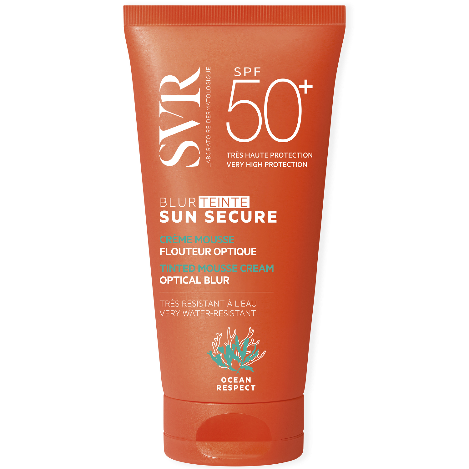 SVR Крем-мусс с эффектом фотошопа Безопасное солнце SPF50+ тон светлый, 50 мл (SVR, Sun Secure)