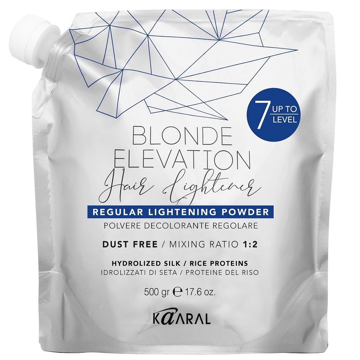 Kaaral Обычная осветляющая пудра Regular Lightening Powder, 500 г (Kaaral, Blonde Elevation) осветлитель для волос до 8 уровней studio 3d 1 шт