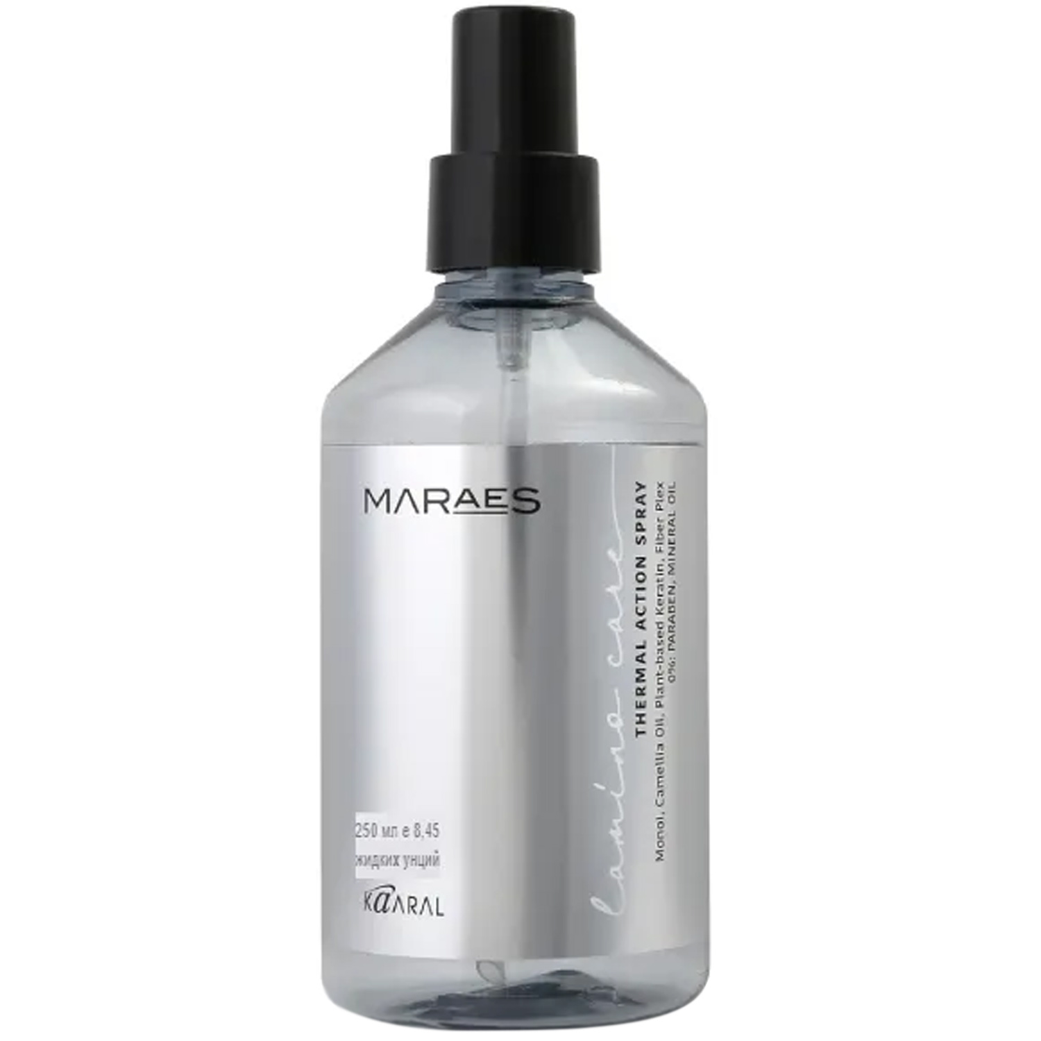 Kaaral Ламинирующий спрей для волос с термозащитой Thermal Action Spray, 250 мл (Kaaral, Maraes)