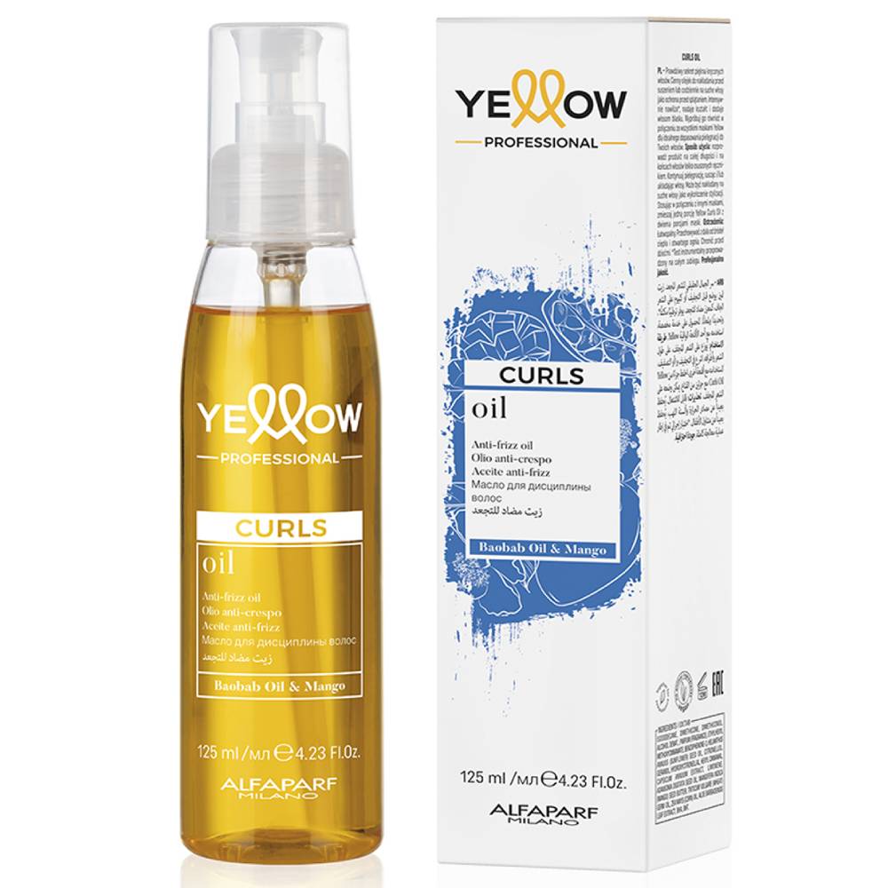 Yellow Professional Масло для кудрявых и вьющихся волос, 125 мл (Yellow Professional, Curls)