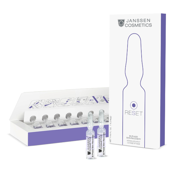 Janssen Cosmetics Двухфазный ампульный концентрат для интенсивной регенерации кожи Bi-Phase Skin Recovery, 7 х 2 мл (Janssen Cosmetics, Ampoules)