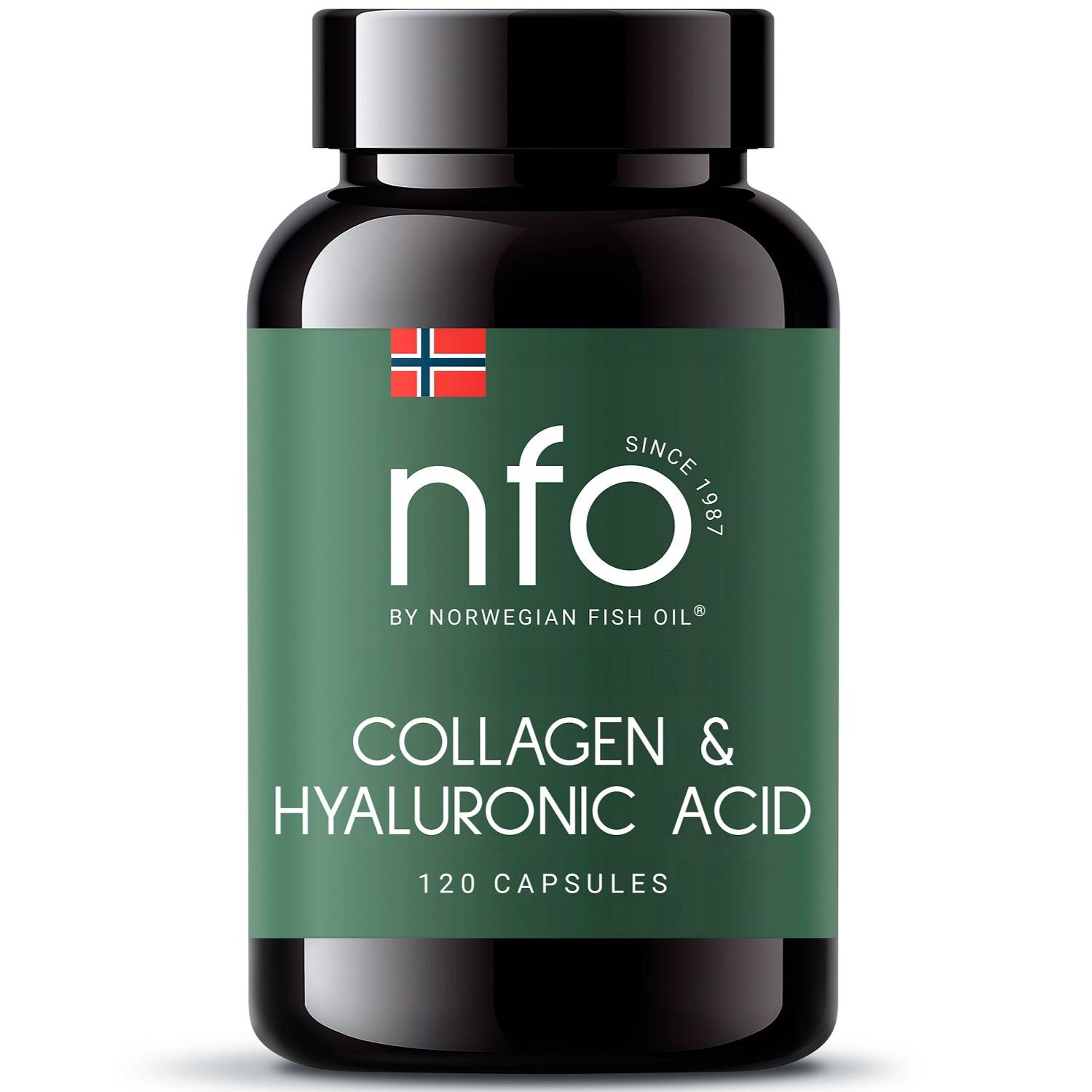 Норвегиан Фиш Ойл Комплекс Collagen & Hyaluronic Acid, 120 капсул х 310 мг (Norwegian Fish Oil, Витамины) фото 0