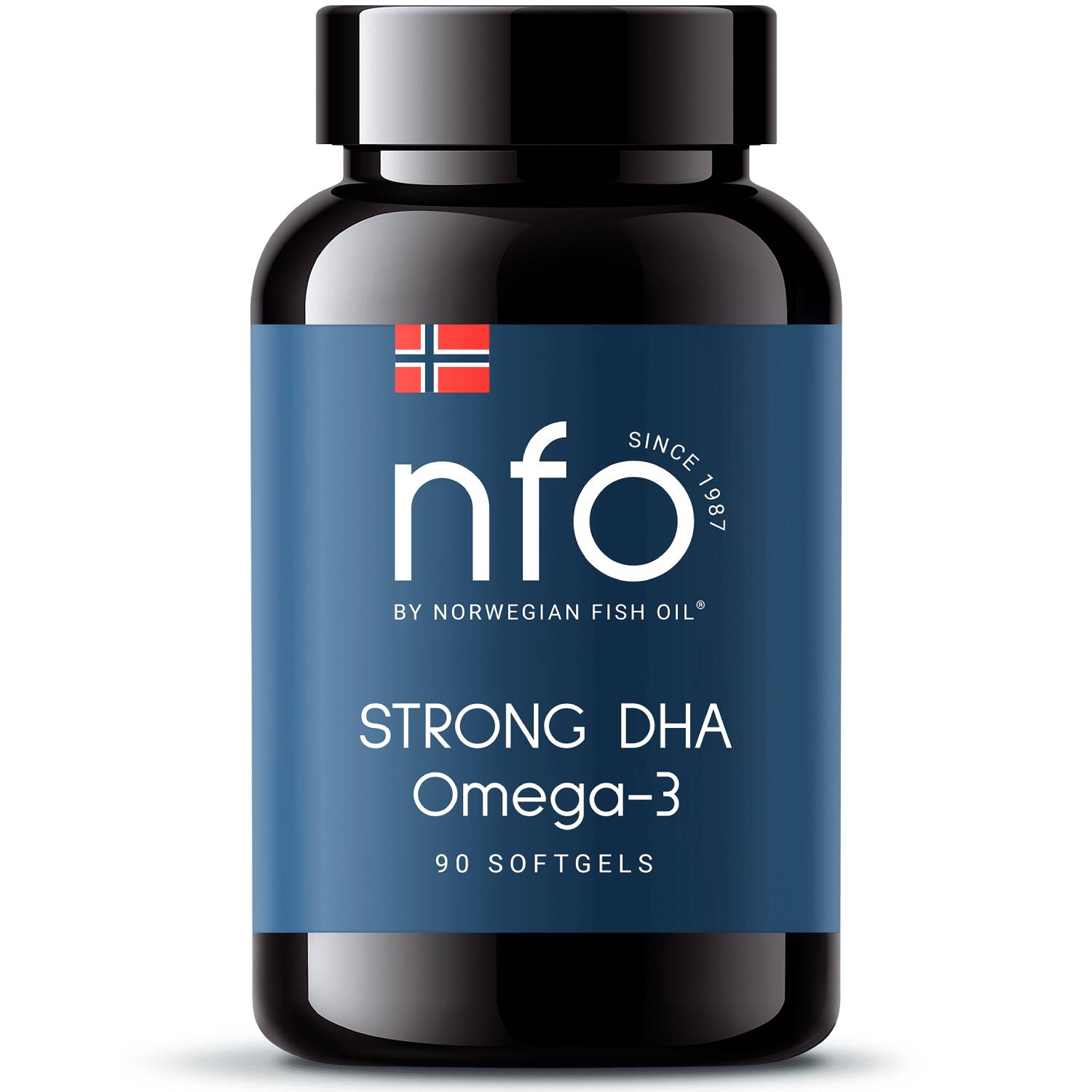 Norwegian Fish Oil Комплекс Omega-3 Strong DHA, 90 капсул х 1007 мг (Norwegian Fish Oil, Омега 3)