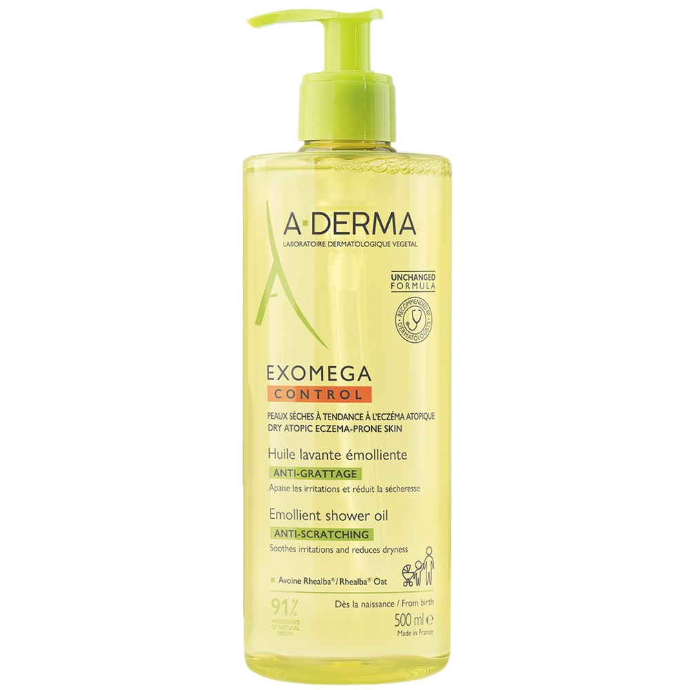 A-Derma Смягчающее масло для душа, 500 мл (A-Derma, Exomega Control)